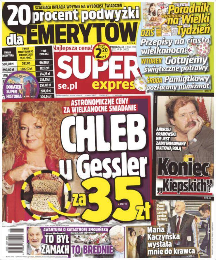 Portada de Super Express (Polonia)