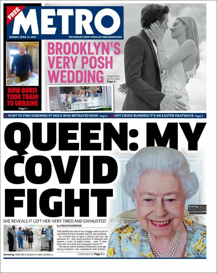 Portada de Metro (Reino Unido)