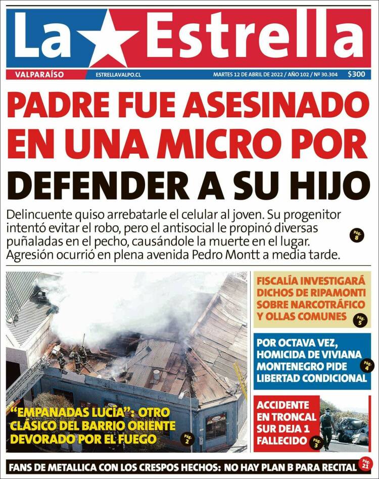 Portada de Estrella de Valparaiso (Chile)