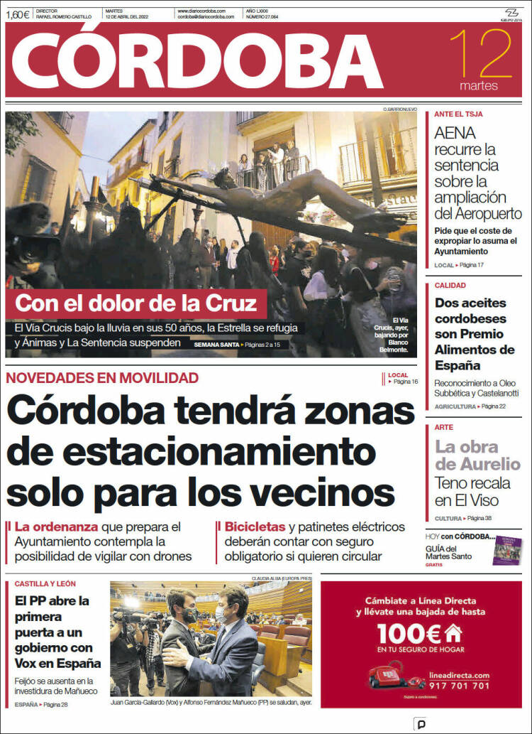 Portada de Diario de Córdoba (Spain)