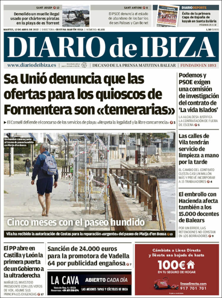 Portada de Diario de Ibiza (Spain)