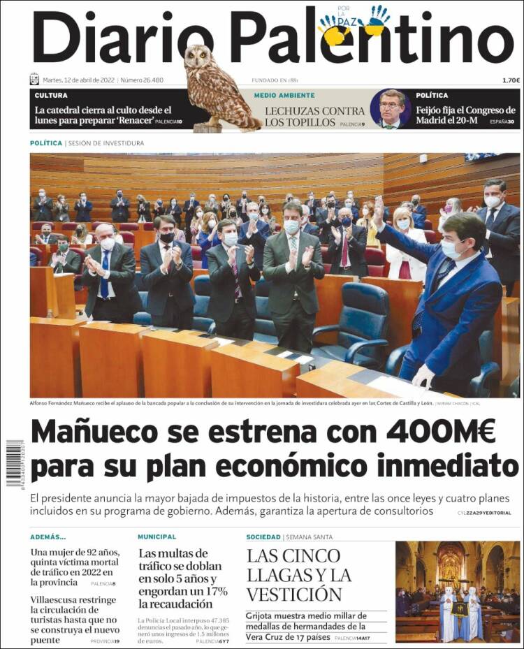 Portada de Diario Palentino (Spain)