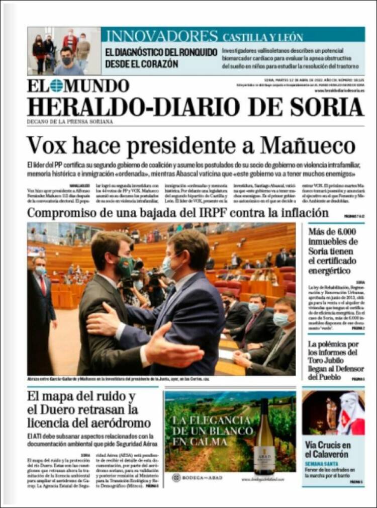 Portada de Diario de Soria (Spain)