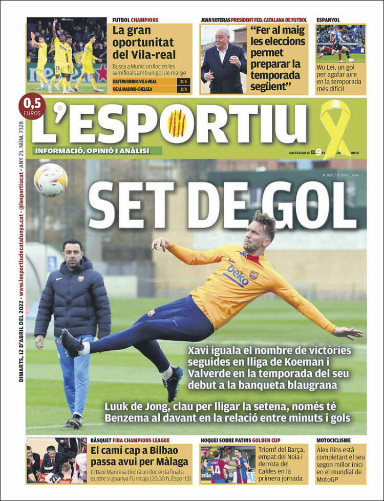 Portada de L'Esportiu (Spain)