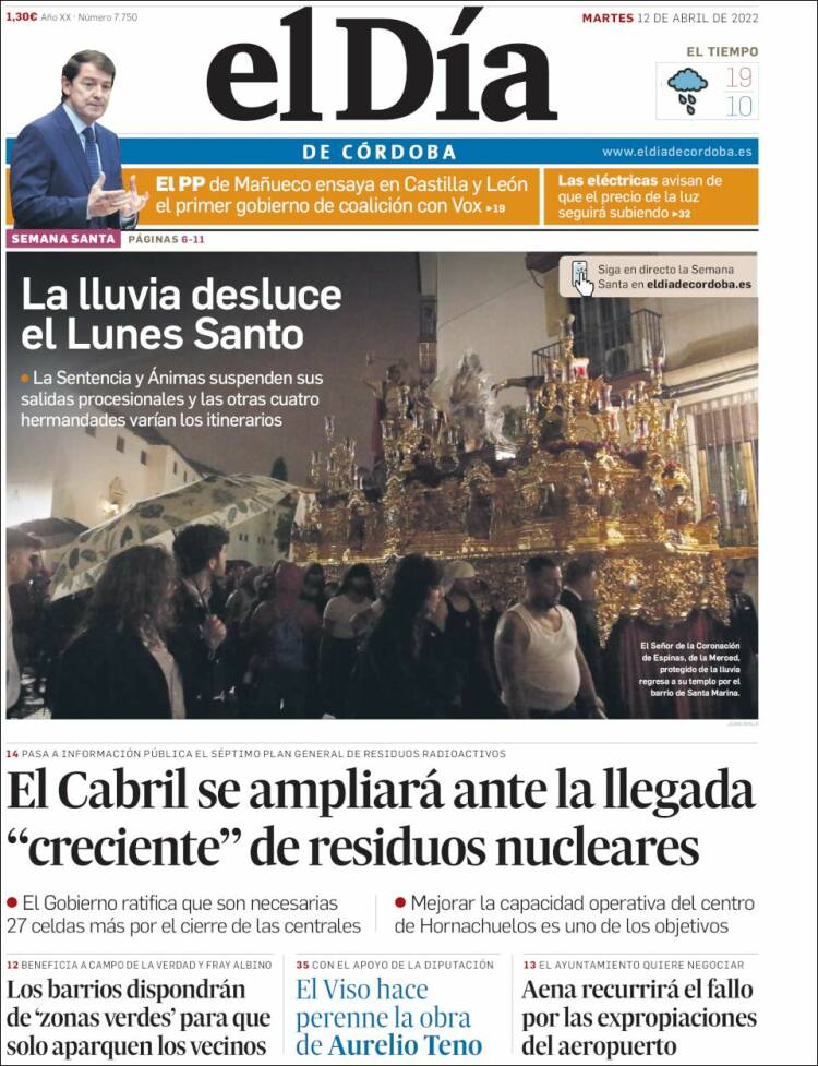 Portada de El Día de Córdoba (Spain)