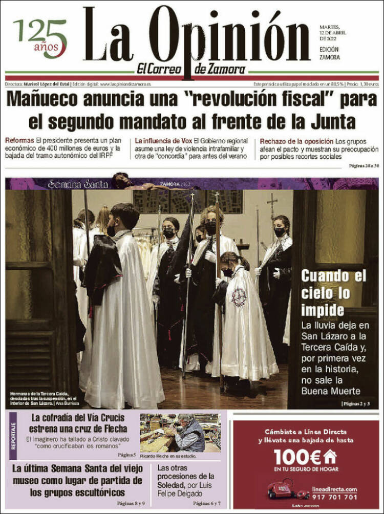 Portada de La Opinión - El Correo de Zamora (Spain)