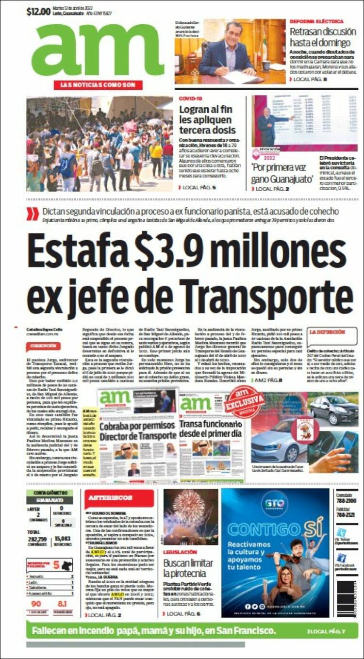 Portada de Al Día A.M. (M&eacute;xico)