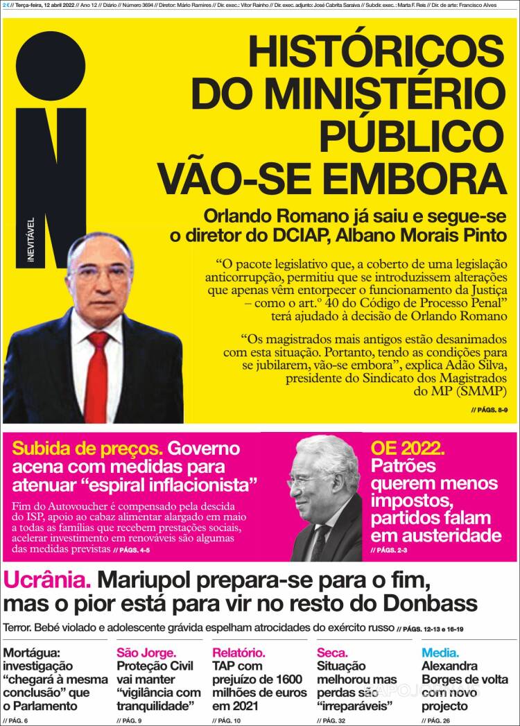 Portada de I - informação (Portugal)