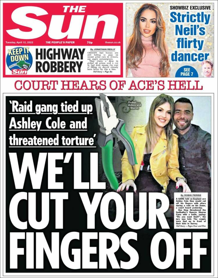 Portada de The Sun (Reino Unido)