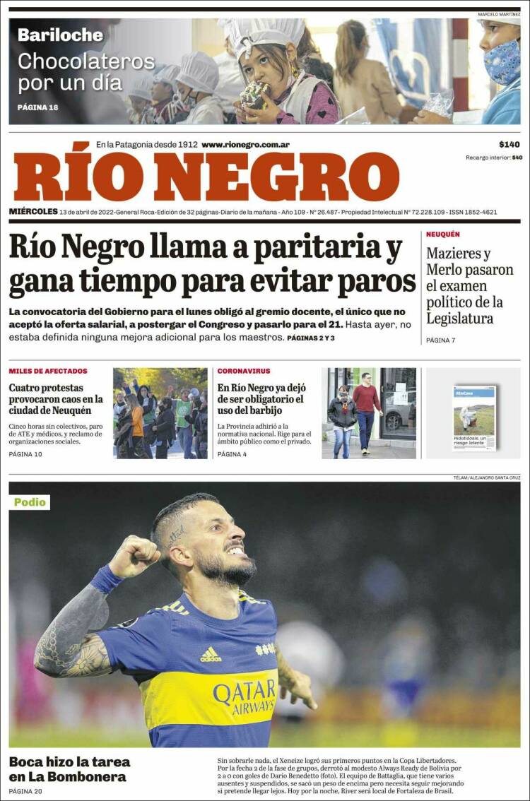 Portada de Rio Negro (Argentina)