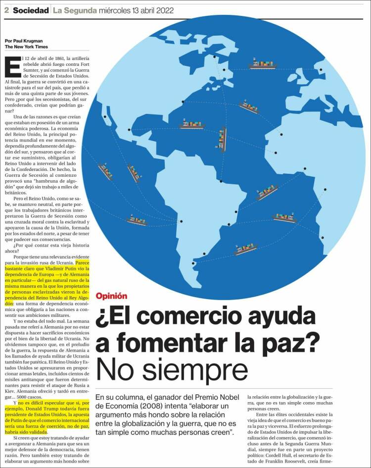 Portada de La Segunda (Chile)