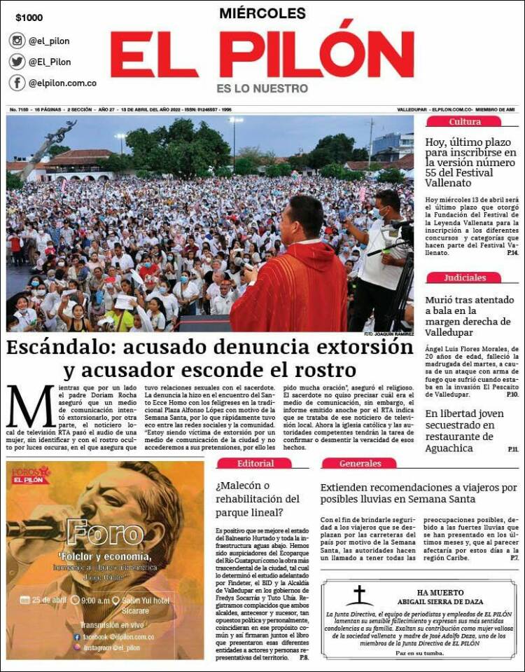 Portada de El Pilón (Colombia)