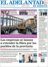 Portada de El Adelantado de Segovia (España)