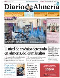 Portada de Diario de Almería (España)