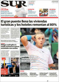 Portada de Diario el Sur (España)