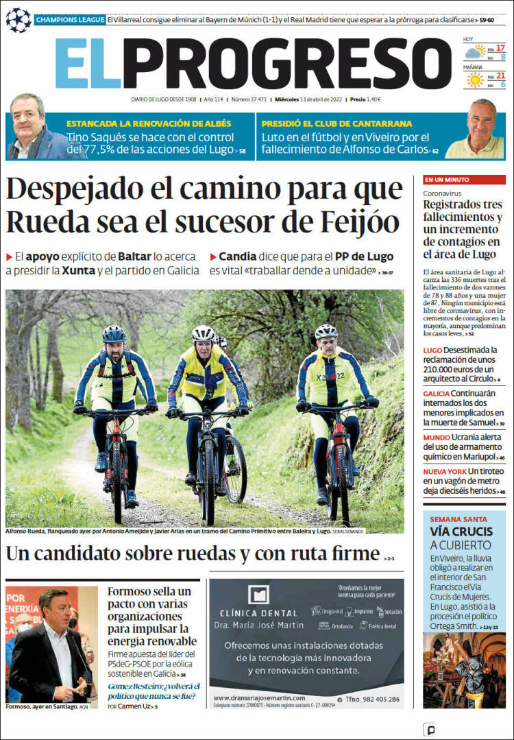 Portada de El Progreso (España)