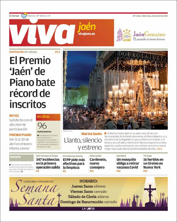 Portada de Viva Jaén (España)