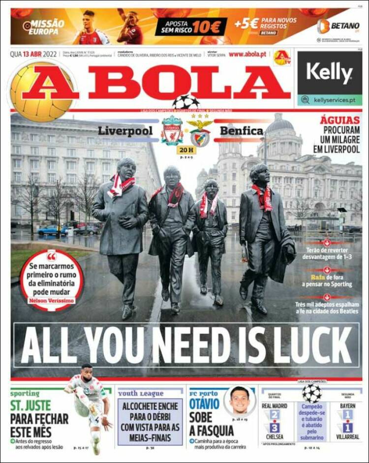 Portada de A Bola (Portugal)