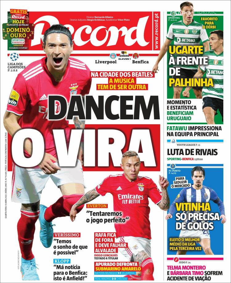 Portada de Record (Portugal)