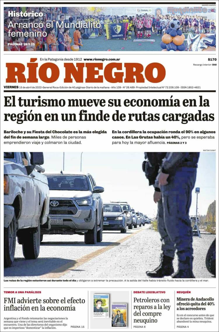 Portada de Rio Negro (Argentina)