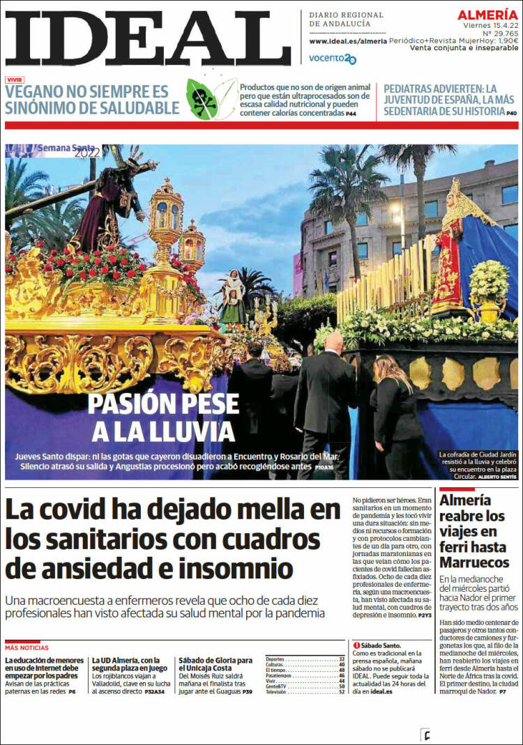 Portada de Ideal Almeria (España)