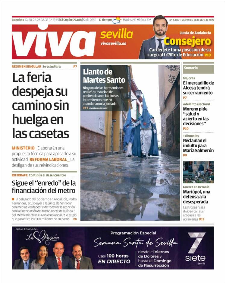 Portada de Viva Sevilla (España)