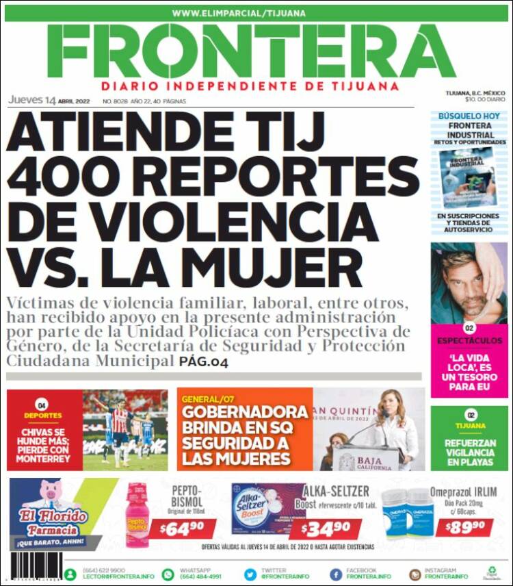 Portada de Frontera (Mexico)