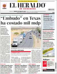 Portada de El Heraldo de Chihuahua (Mexico)