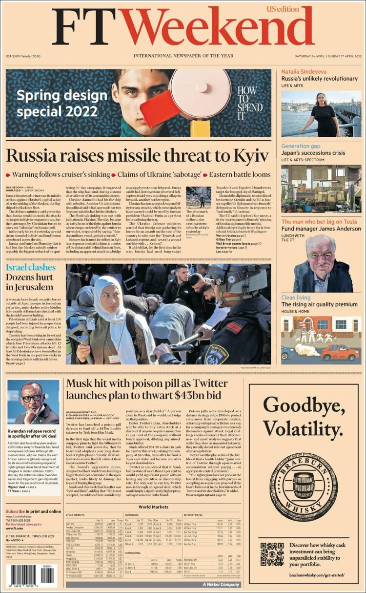Portada de Financial Times - USA (USA)