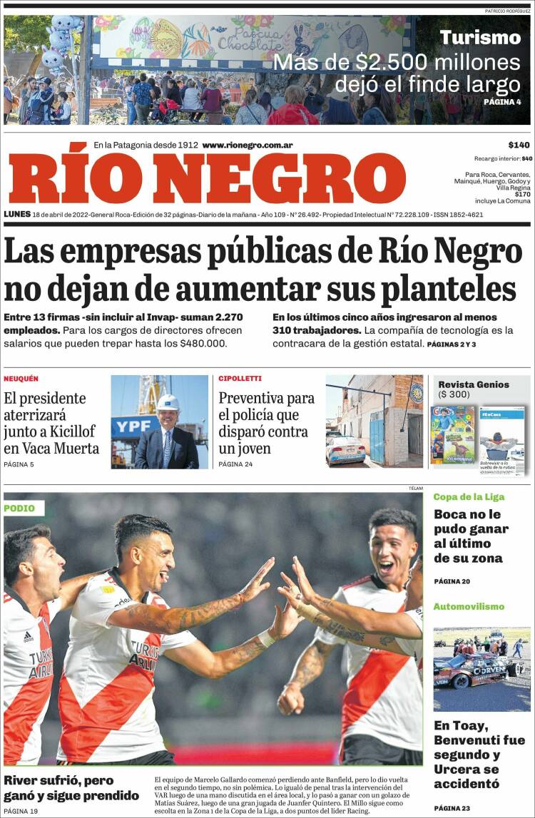 Portada de Rio Negro (Argentina)
