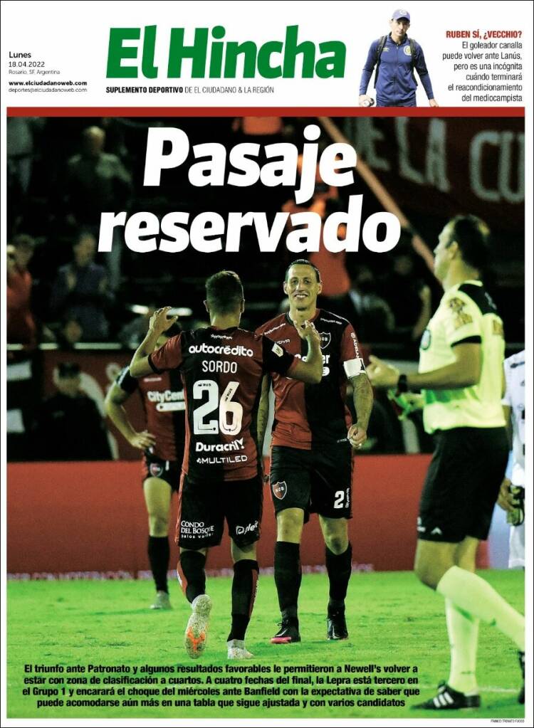 Portada de El Hincha (Argentina)