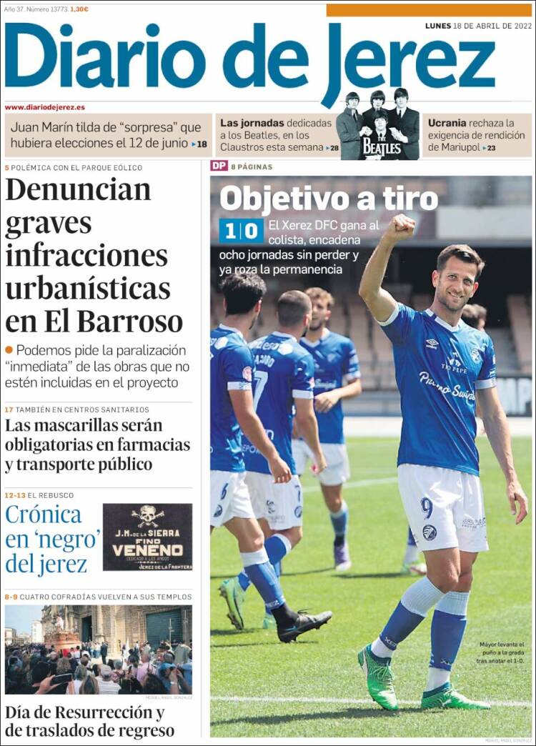 Portada de Diario de Jerez (Espa&ntilde;a)