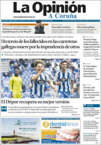 Portada de La Opinión de A Coruña (Espa&ntilde;a)