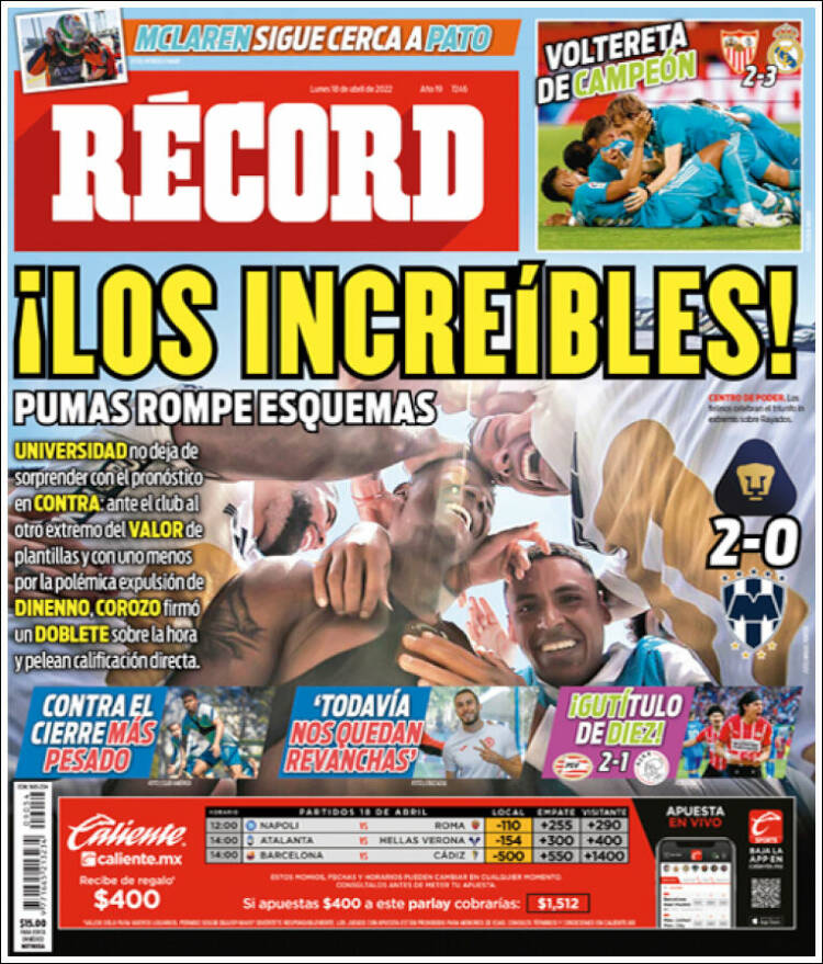 Portada de Record (M&eacute;xico)