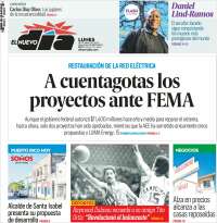 Portada de El Nuevo Día (Puerto Rico)