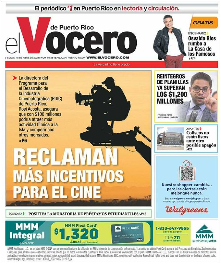 Portada de Vocero (Puerto Rico)