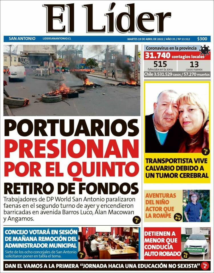 Portada de Lider de San Antonio (Chile)