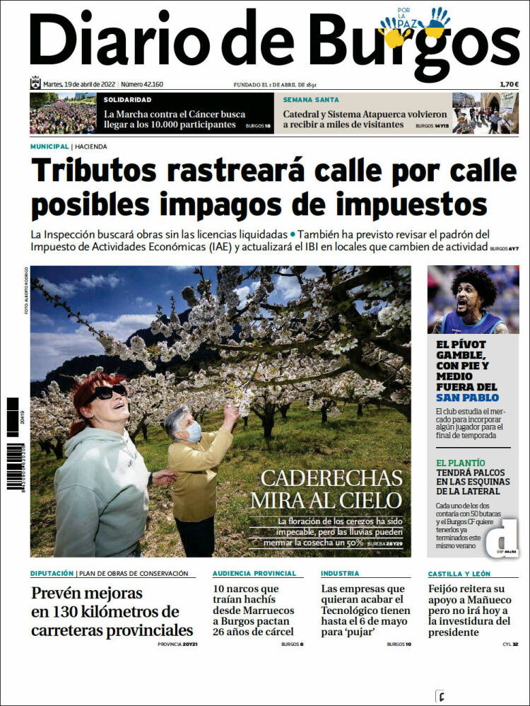 Portada de Diario de Burgos (Espa&ntilde;a)