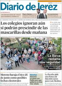 Portada de Diario de Jerez (Espa&ntilde;a)