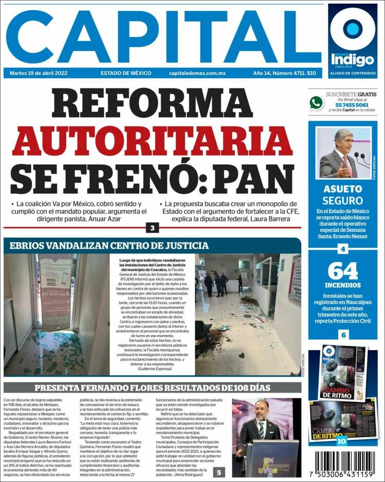 Portada de Capital México (M&eacute;xico)