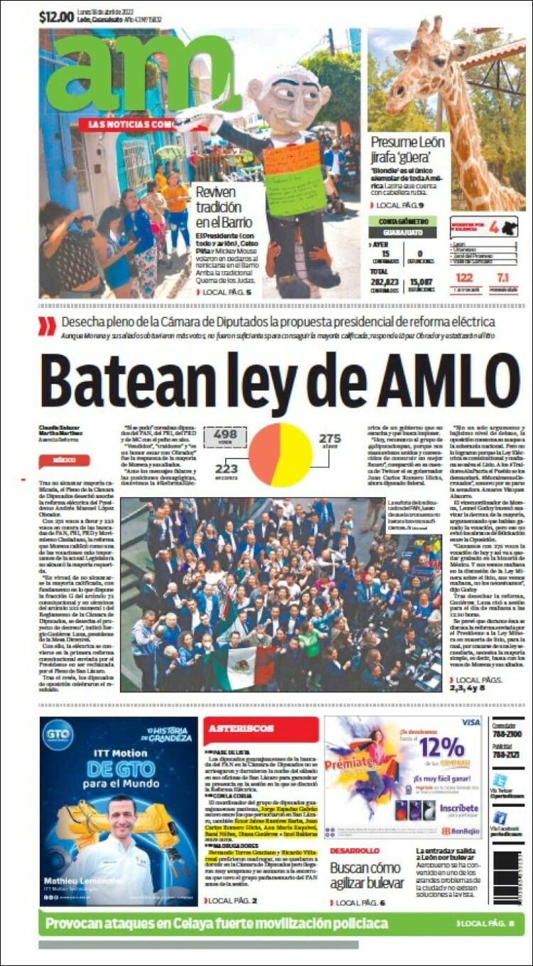 Portada de Al Día A.M. (M&eacute;xico)