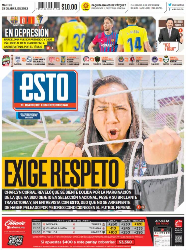 Portada de Esto (M&eacute;xico)