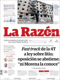 Portada de La Razón (M&eacute;xico)