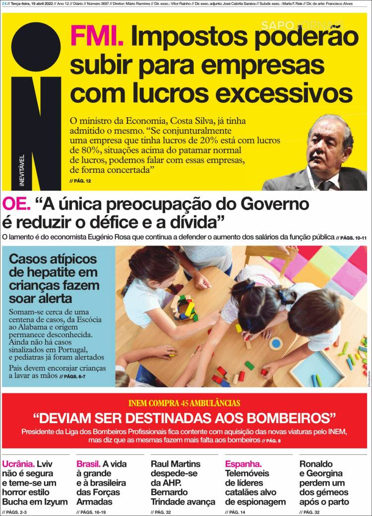 Portada de I - informação (Portugal)