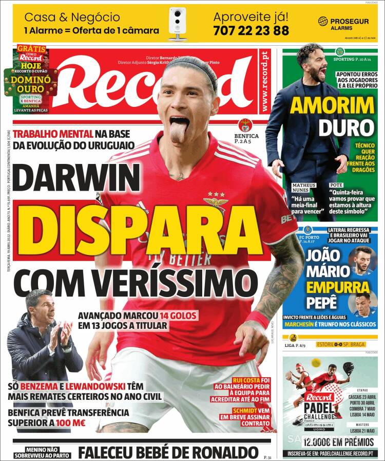 Portada de Record (Portugal)