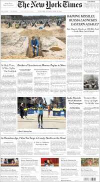 Portada de New York Times (USA)