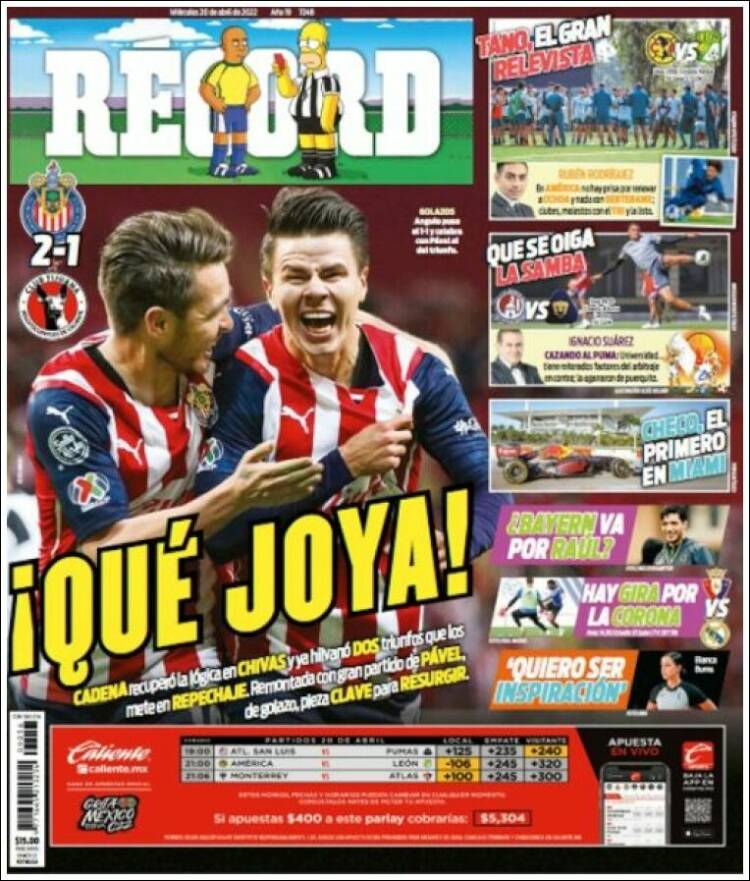 Portada de Record (México)