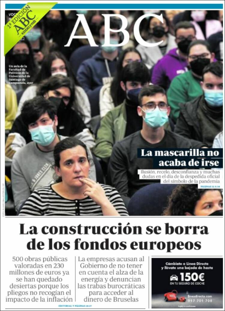 Portada de ABC (España)