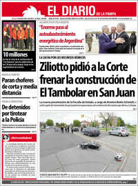 Portada de Diario de La Pampa (Argentina)