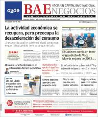 Portada de Buenos Aires Económico (Argentina)